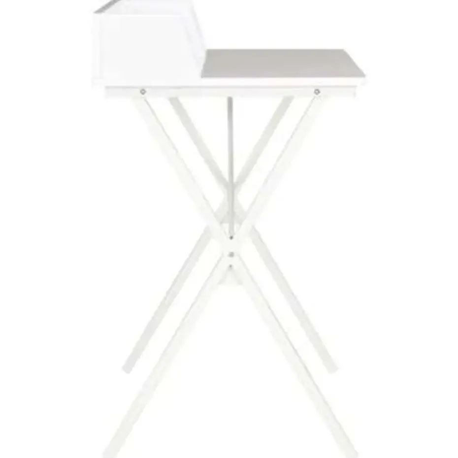 vidaXL - Computertafel - Wit - Bewerkt hout