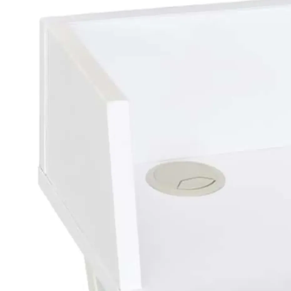 vidaXL - Computertafel - Wit - Bewerkt hout