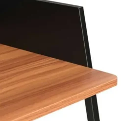 vidaXL - Computertafel - Zwart - Bewerkt hout