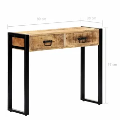 vidaXL - Console Tafel - Bruin - Hout