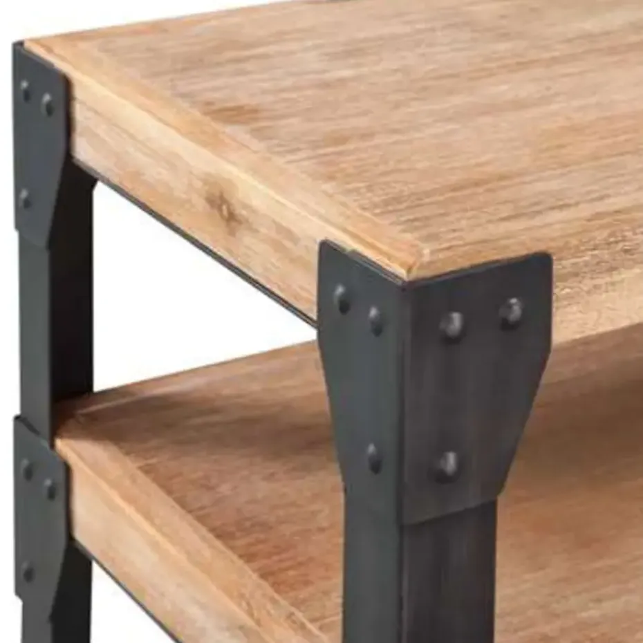 vidaXL - Consoletafel - Bruin - Hout