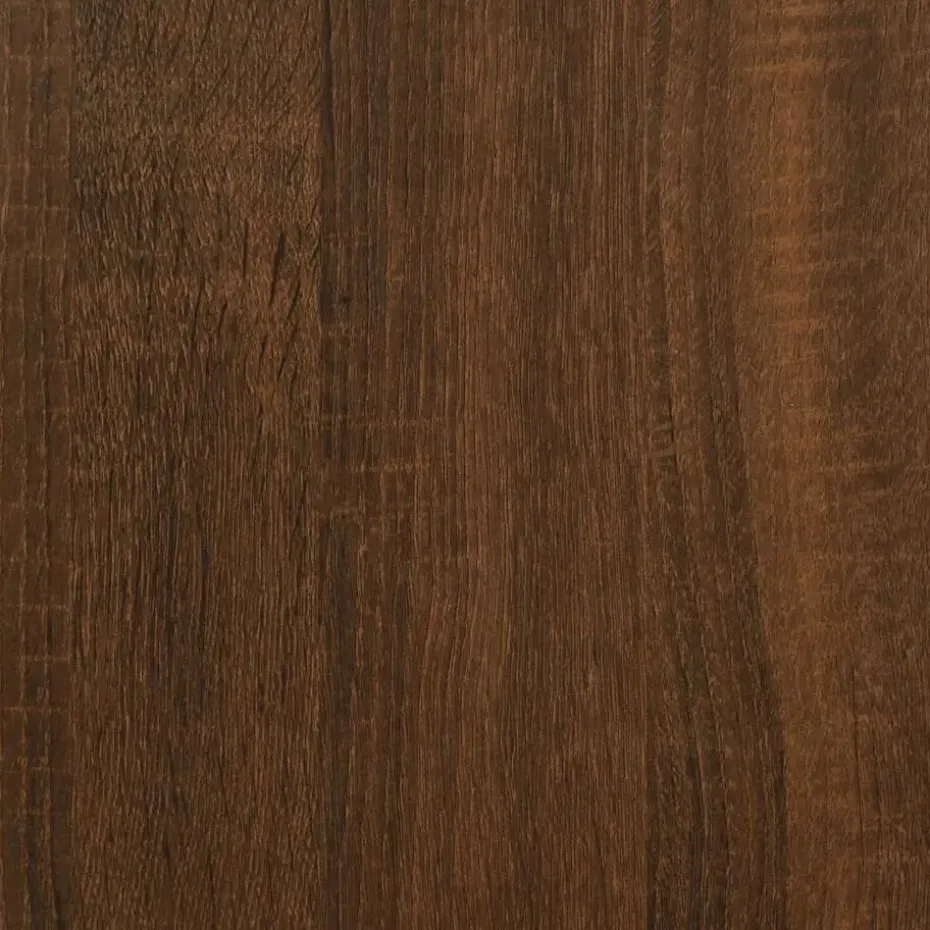 vidaXL - Consoletafel - Bruin eiken - Bewerkt hout - 140x23x75 cm