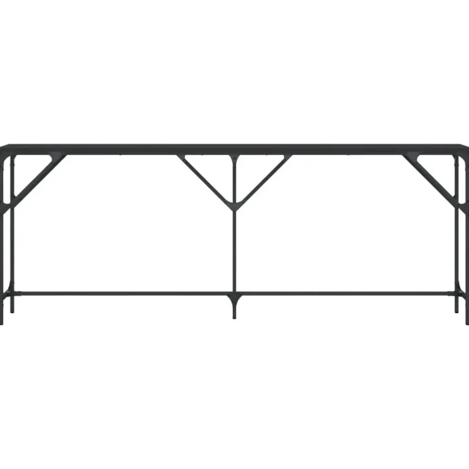 vidaXL - Consoletafel - Zwart - Bewerkt hout - 200x29x75 cm