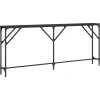 vidaXL - Consoletafel - Zwart - Bewerkt hout - 180x23x75 cm
