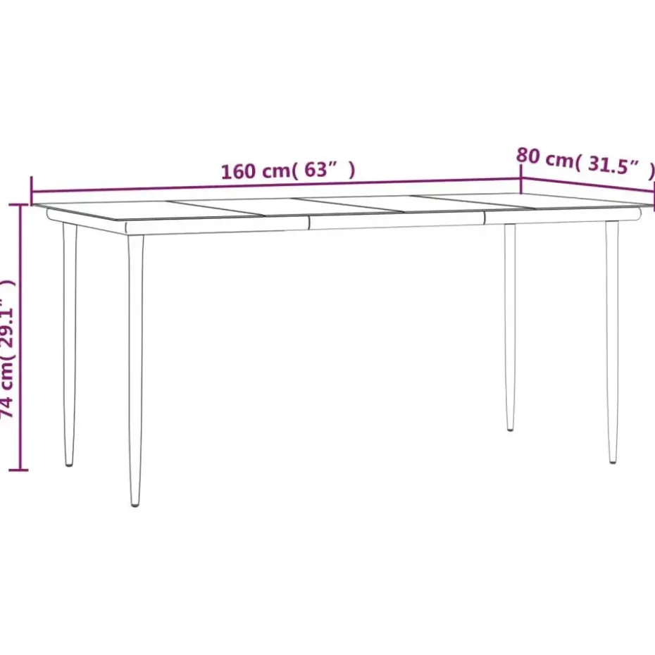 vidaXL - 4-delige Tuinset bank en fauteuils - Grijs - Poly rattan - 160x80 cm