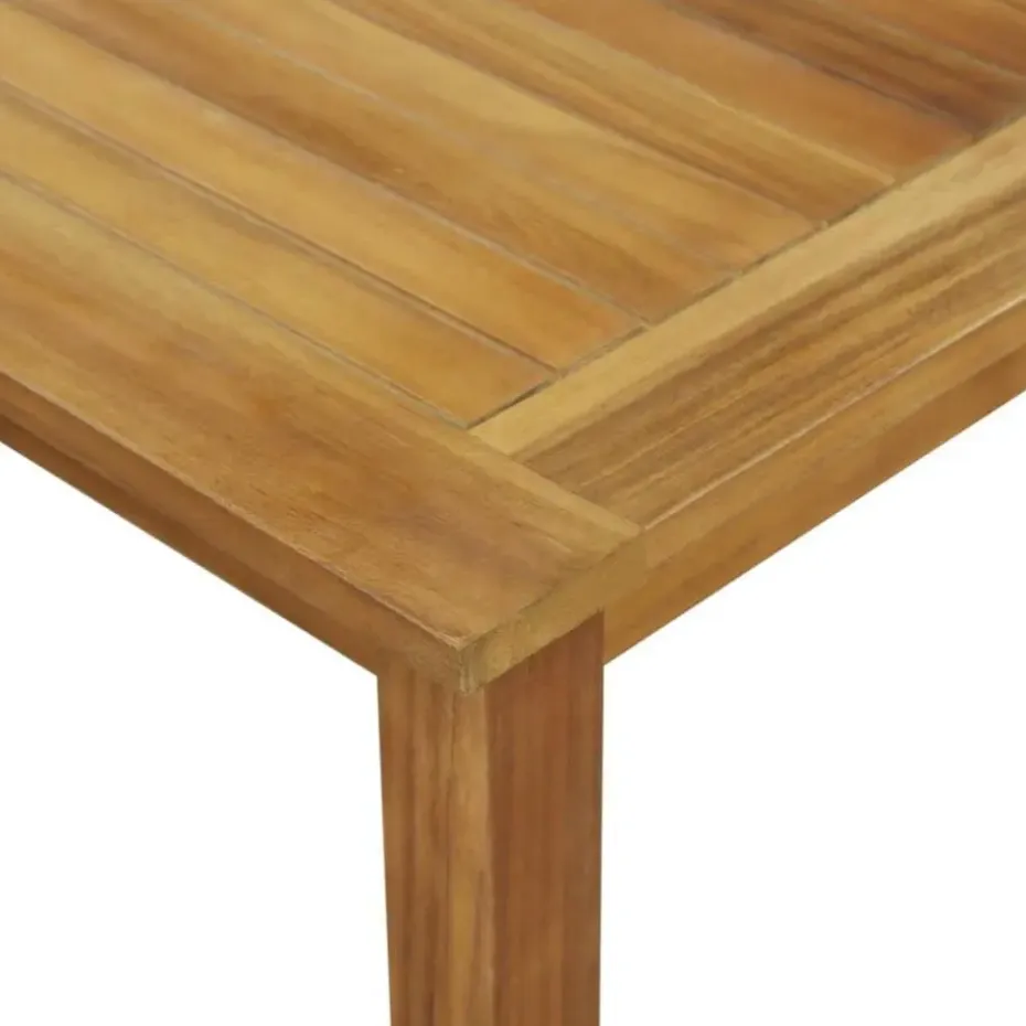 vidaXL - 5-delige Tuinset met wit kussens - Zwart poly rattan - 85x85 cm tafel