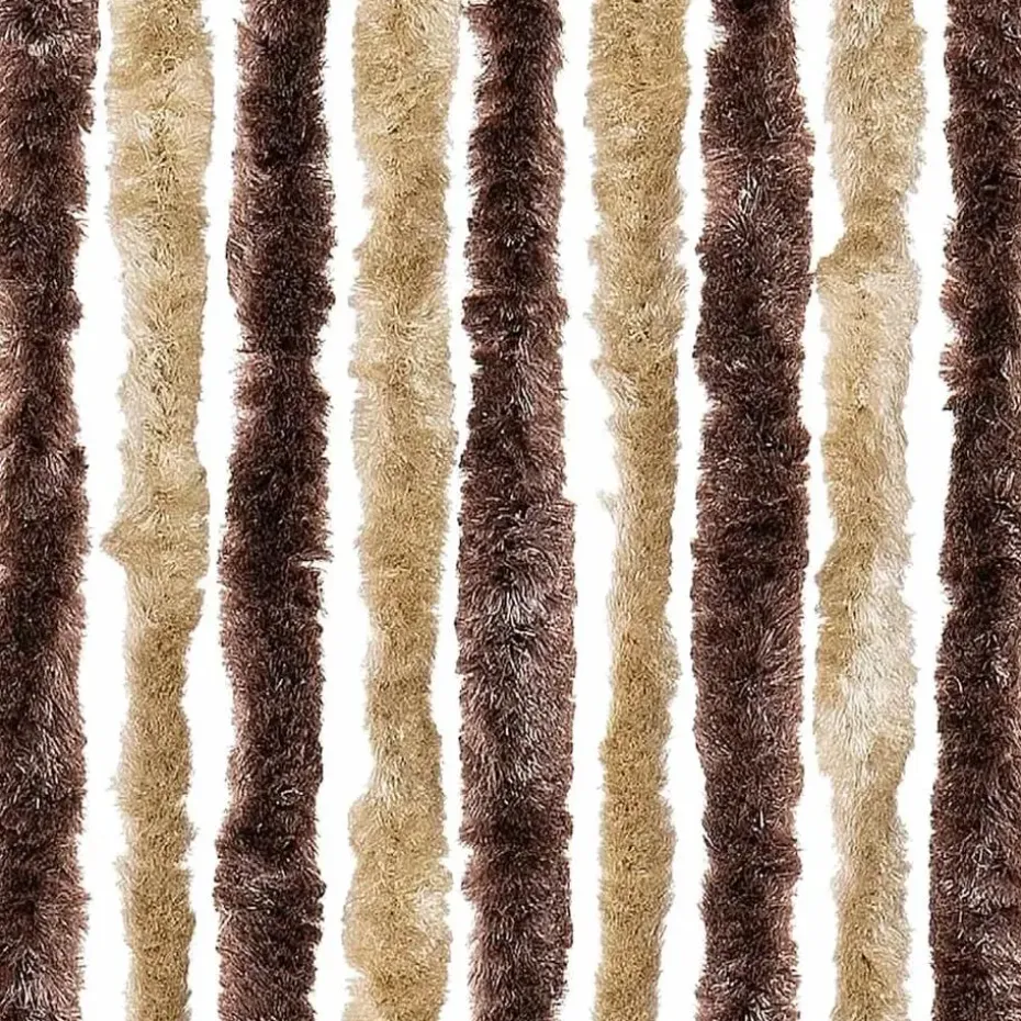 vidaXL - Deurgordijn - Bruin - Polypropyleen