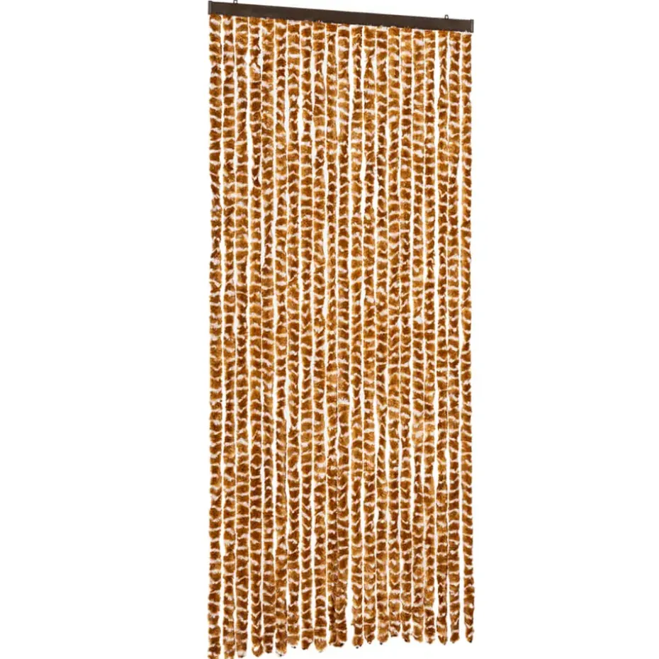 vidaXL - Deurgordijn - Geel - Polypropyleen - 90 x 220 cm