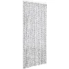 vidaXL - Deurgordijn - Grijs - Polypropyleen - 100 x 220 cm