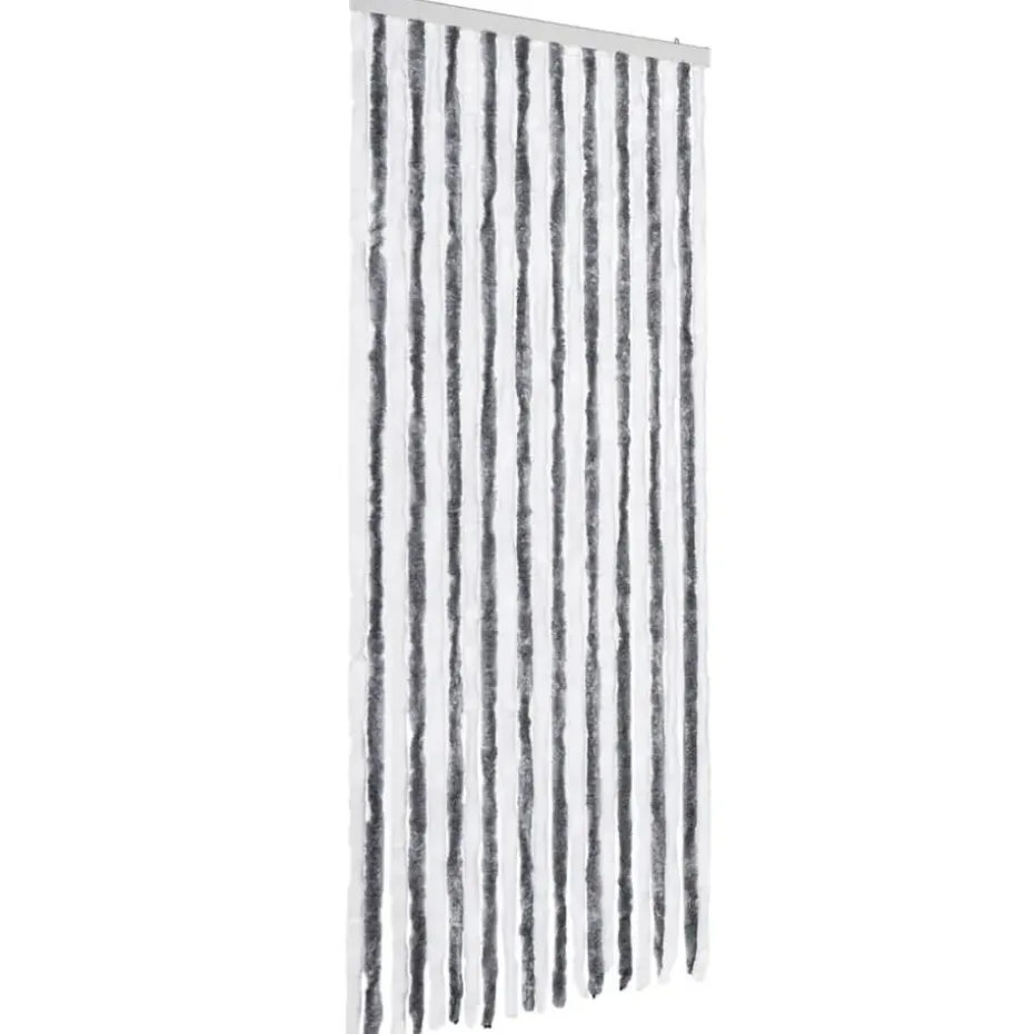vidaXL - Deurgordijn - Grijs - Polypropyleen - 90 x 200 cm