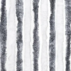 vidaXL - Deurgordijn - Grijs - Polypropyleen - 90 x 200 cm