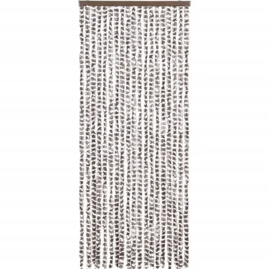 vidaXL - Deurgordijn - Taupe - Polypropyleen