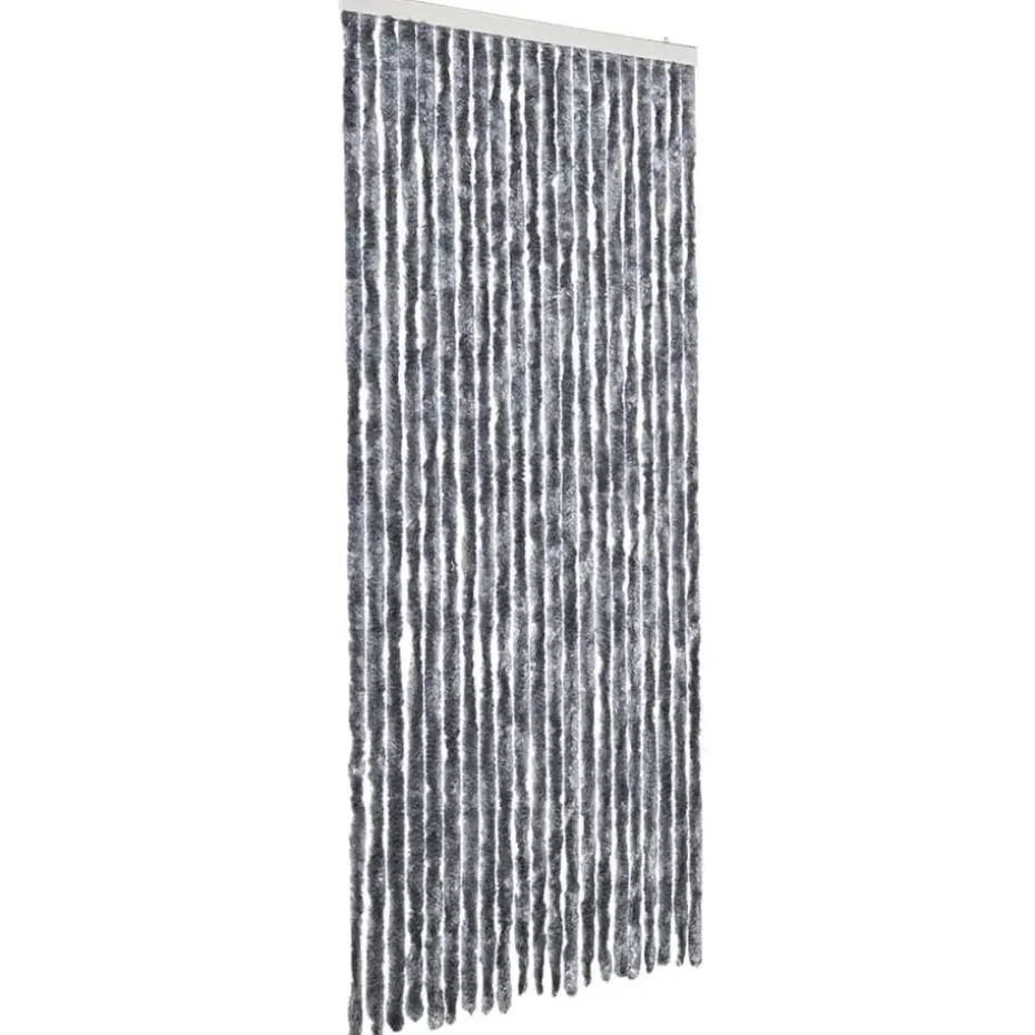 vidaXL - Deurgordijn - Zilver - Polypropyleen - 90 x 200 cm