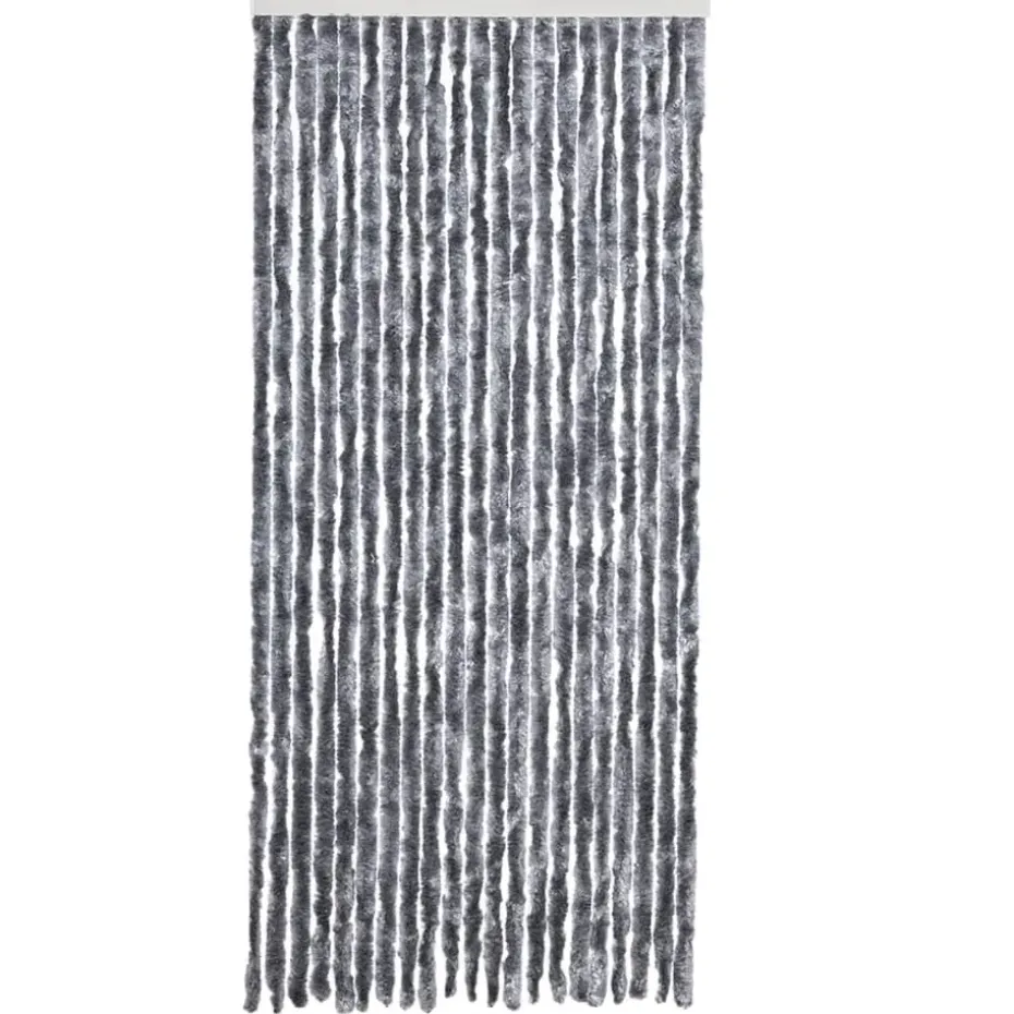 vidaXL - Deurgordijn - Zilver - Polypropyleen - 90 x 200 cm