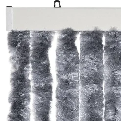 vidaXL - Deurgordijn - Zilver - Polypropyleen - 90 x 200 cm