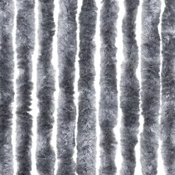 vidaXL - Deurgordijn - Zilver - Polypropyleen - 90 x 200 cm