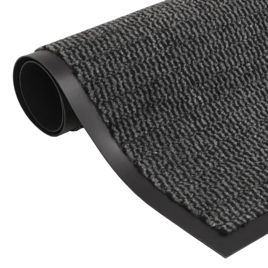 vidaXL - Deurmat - Antraciet - Stof - 120 x 180 cm - 2 stuks