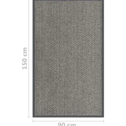 vidaXL - Deurmat - Bruin - Polypropyleen - 90 x 150 cm