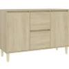 vidaXL - Dressoir - Bruin - Bewerkt hout