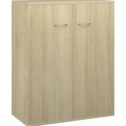 vidaXL - Dressoir - Bruin - Bewerkt hout