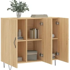 vidaXL - Dressoir - Bruin - Bewerkt hout