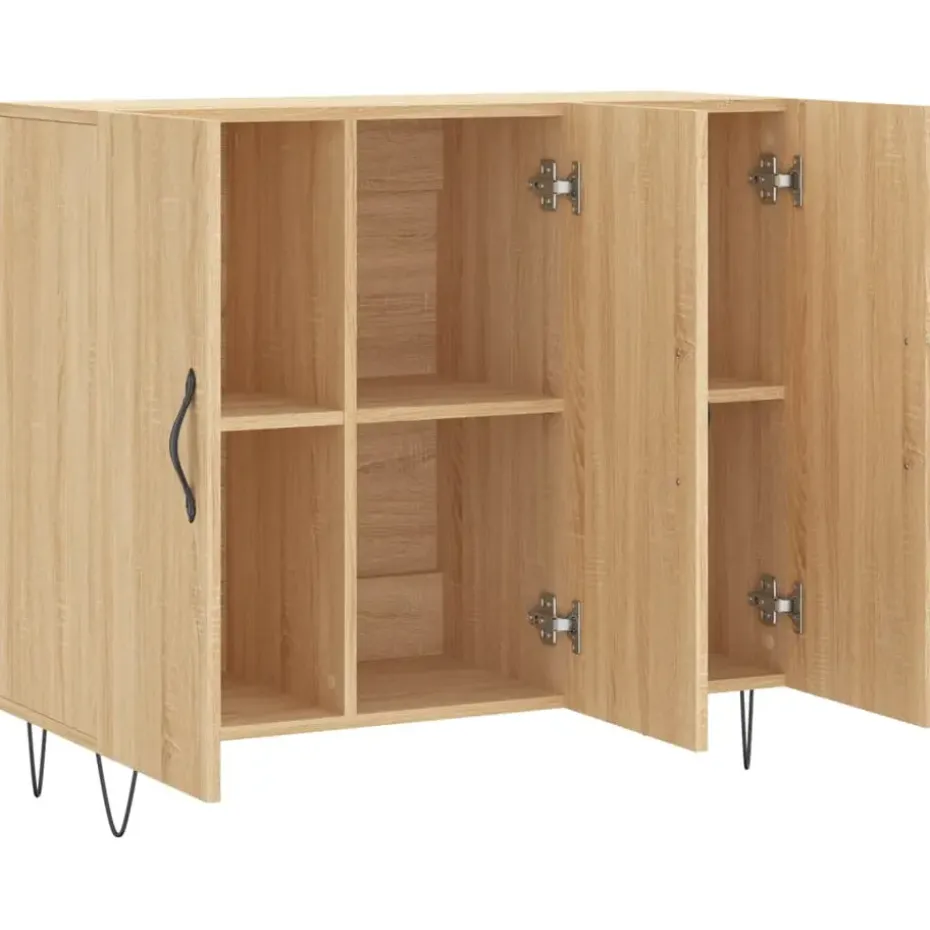 vidaXL - Dressoir - Bruin - Bewerkt hout