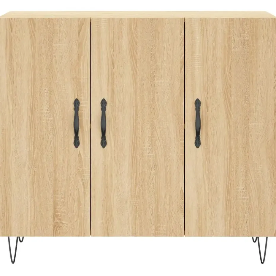vidaXL - Dressoir - Bruin - Bewerkt hout