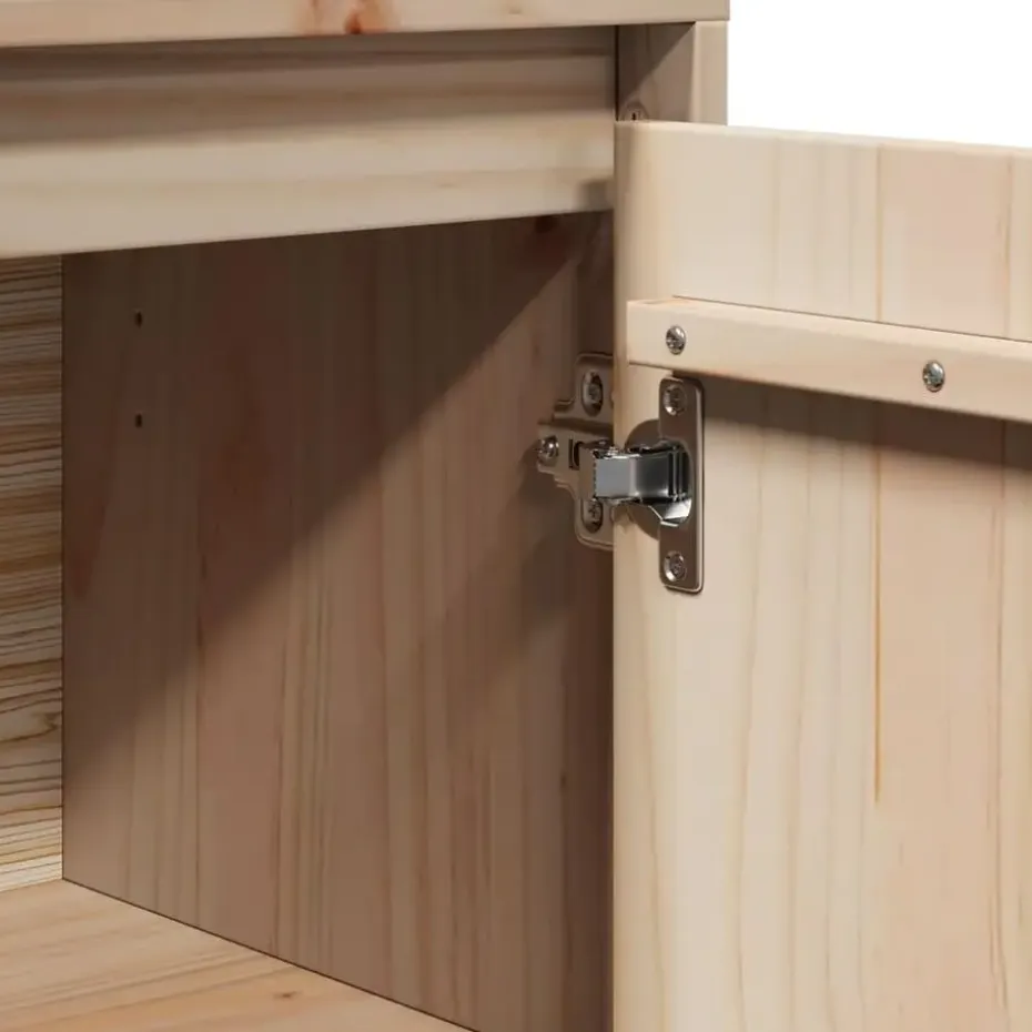 vidaXL - Dressoir - Bruin - Grenenhout - 2 stuks