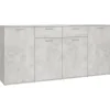 vidaXL - Dressoir - Grijs - Bewerkt hout