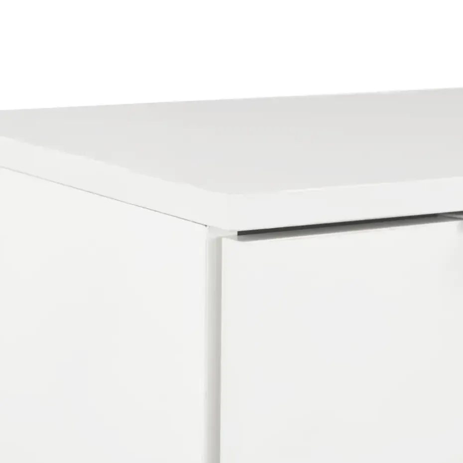 vidaXL - Dressoir - Wit - Bewerkt hout