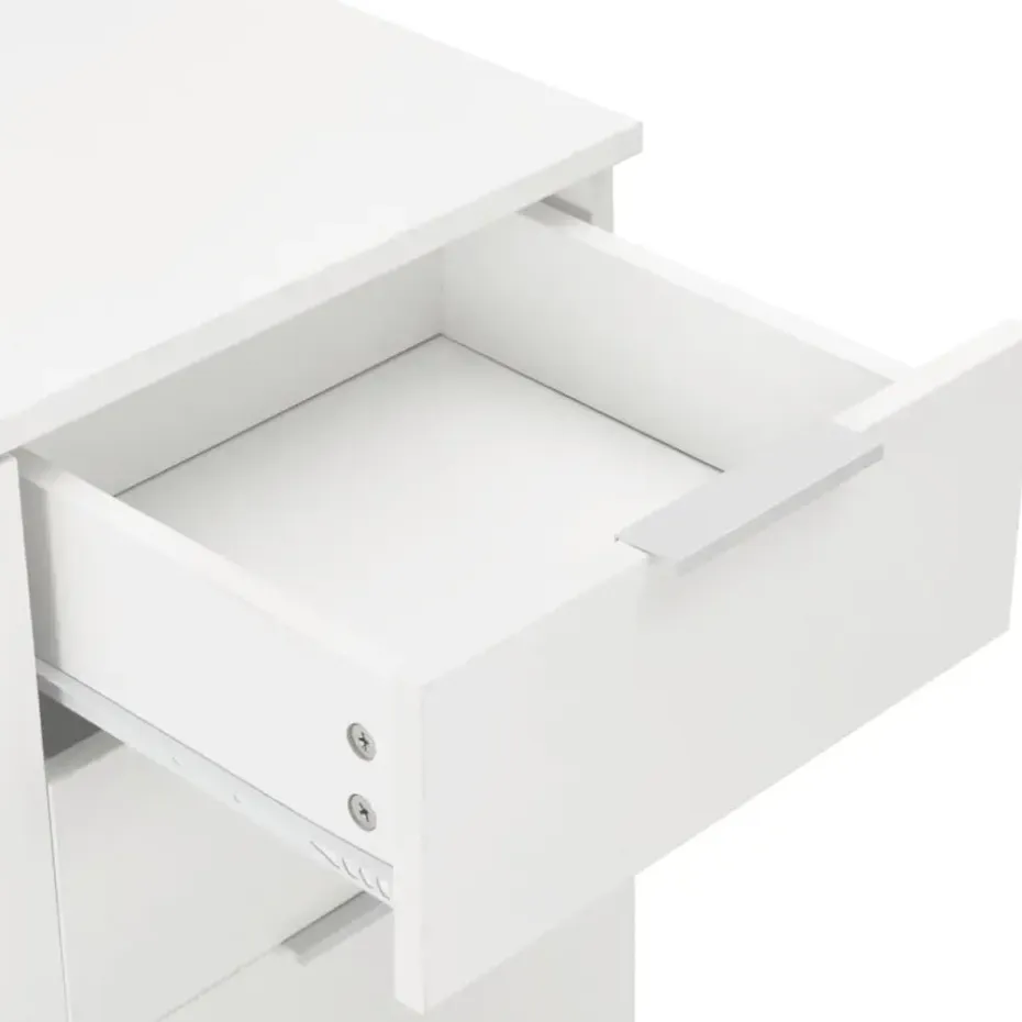 vidaXL - Dressoir - Wit - Bewerkt hout