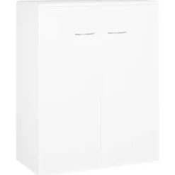vidaXL - Dressoir - Wit - Bewerkt hout
