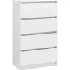 vidaXL - Dressoir - Wit - Bewerkt hout