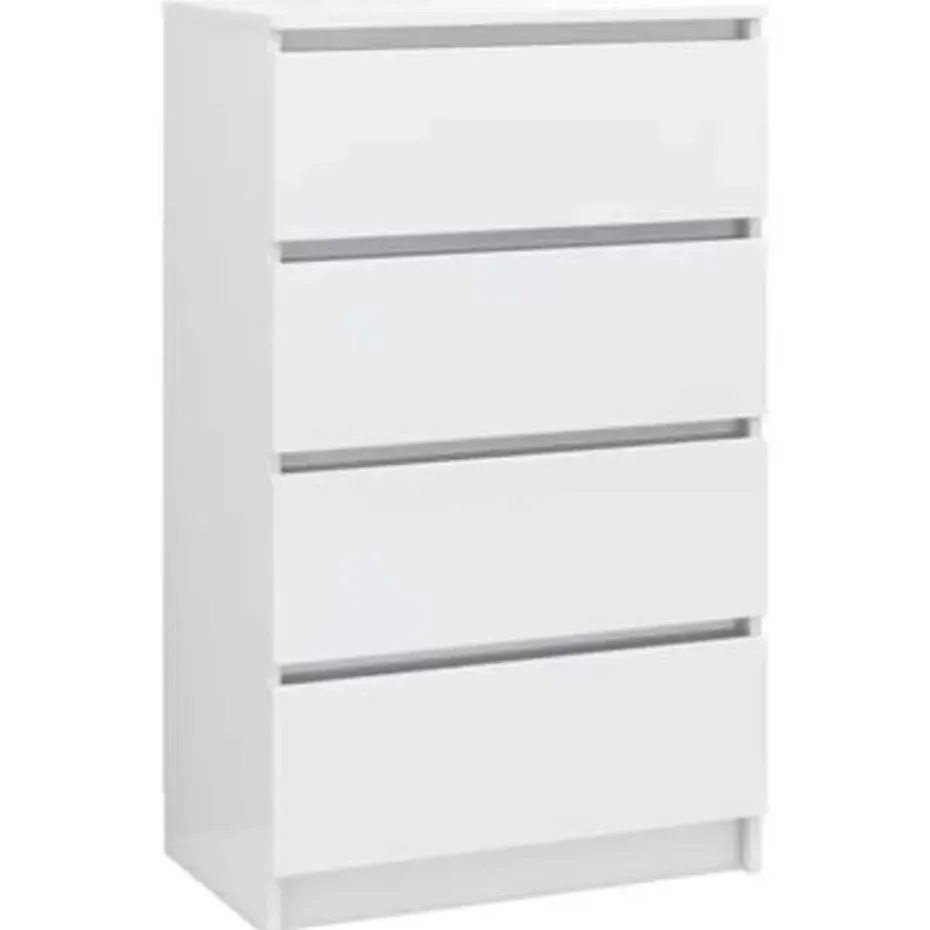 vidaXL - Dressoir - Wit - Bewerkt hout