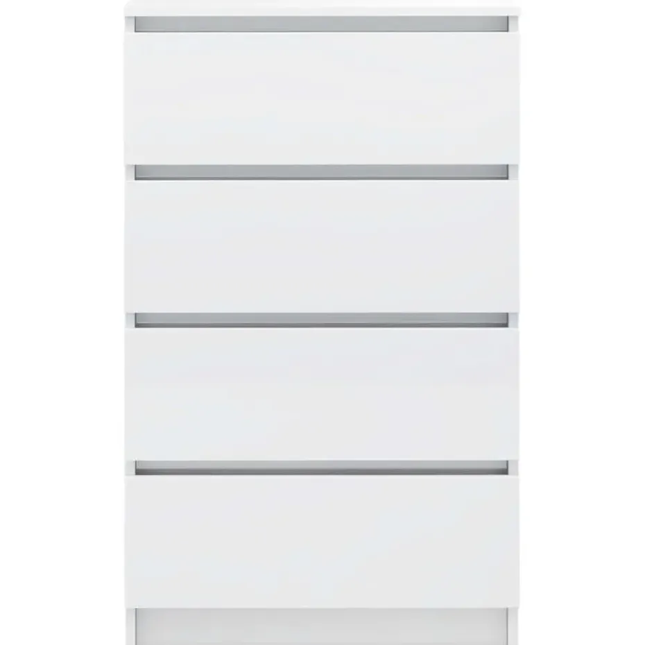 vidaXL - Dressoir - Wit - Bewerkt hout