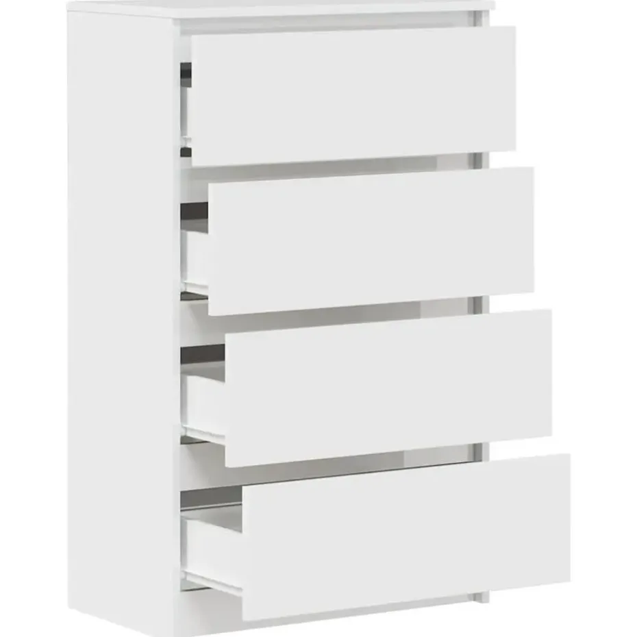 vidaXL - Dressoir - Wit - Bewerkt hout