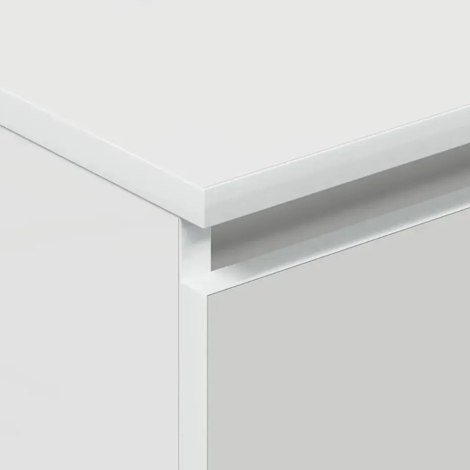 vidaXL - Dressoir - Wit - Bewerkt hout