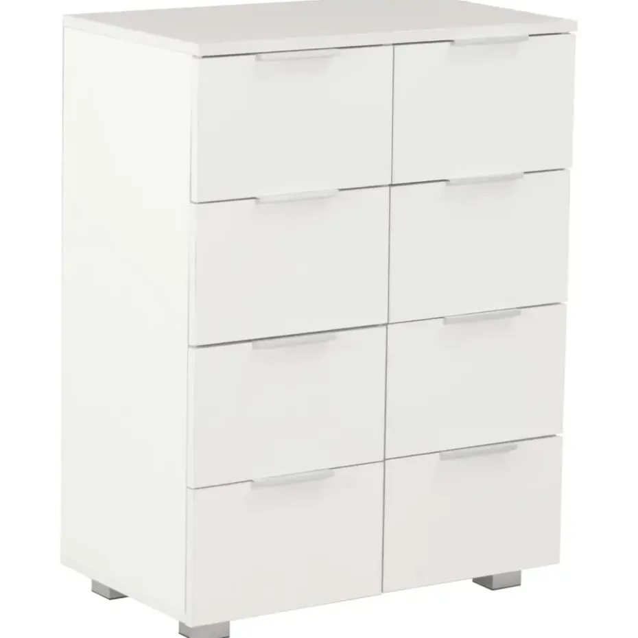 vidaXL - Dressoir - Wit - Bewerkt hout