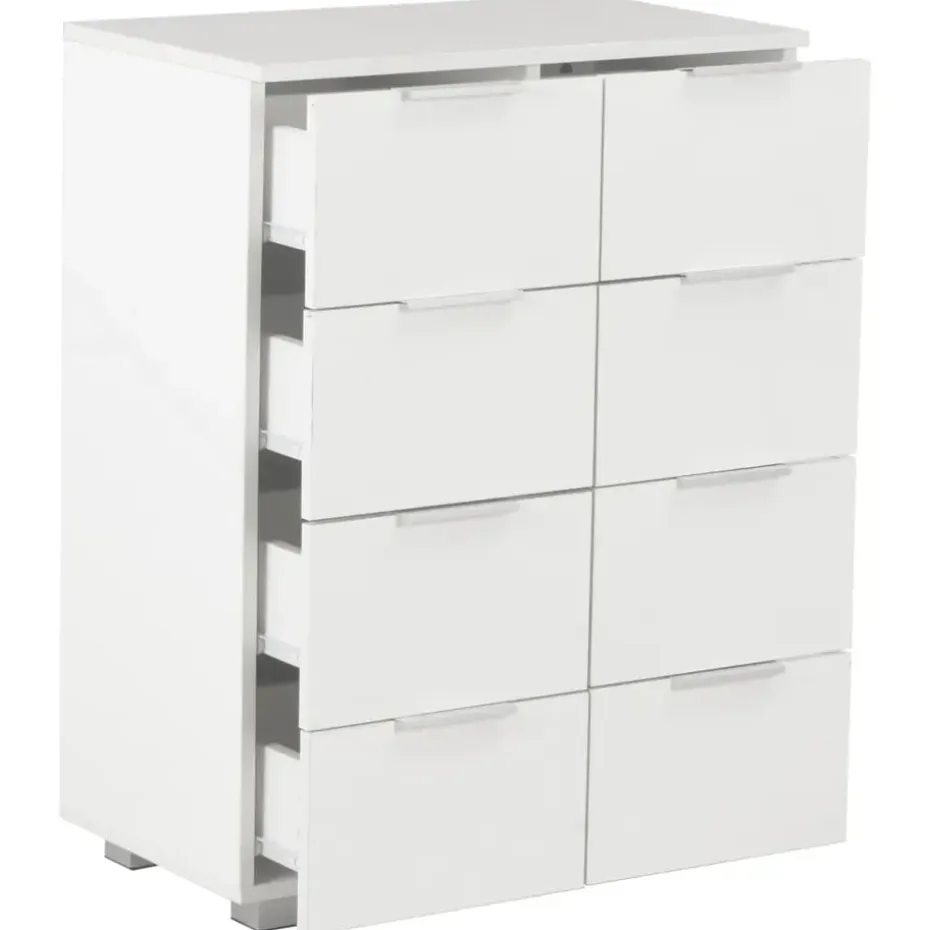 vidaXL - Dressoir - Wit - Bewerkt hout