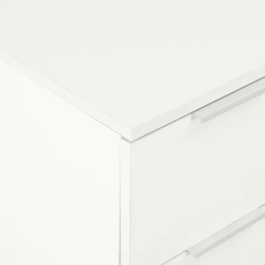 vidaXL - Dressoir - Wit - Bewerkt hout