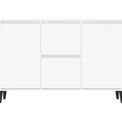 vidaXL - Dressoir - Wit - Bewerkt hout - 102x35x70 cm