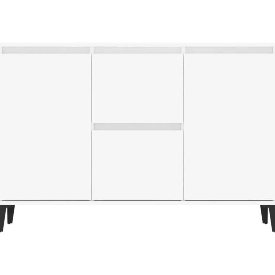 vidaXL - Dressoir - Wit - Bewerkt hout - 102x35x70 cm
