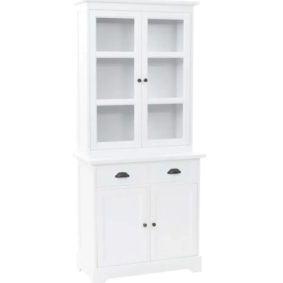 vidaXL - Dressoir - Wit - Grenenhout