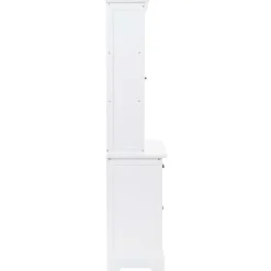 vidaXL - Dressoir - Wit - Grenenhout
