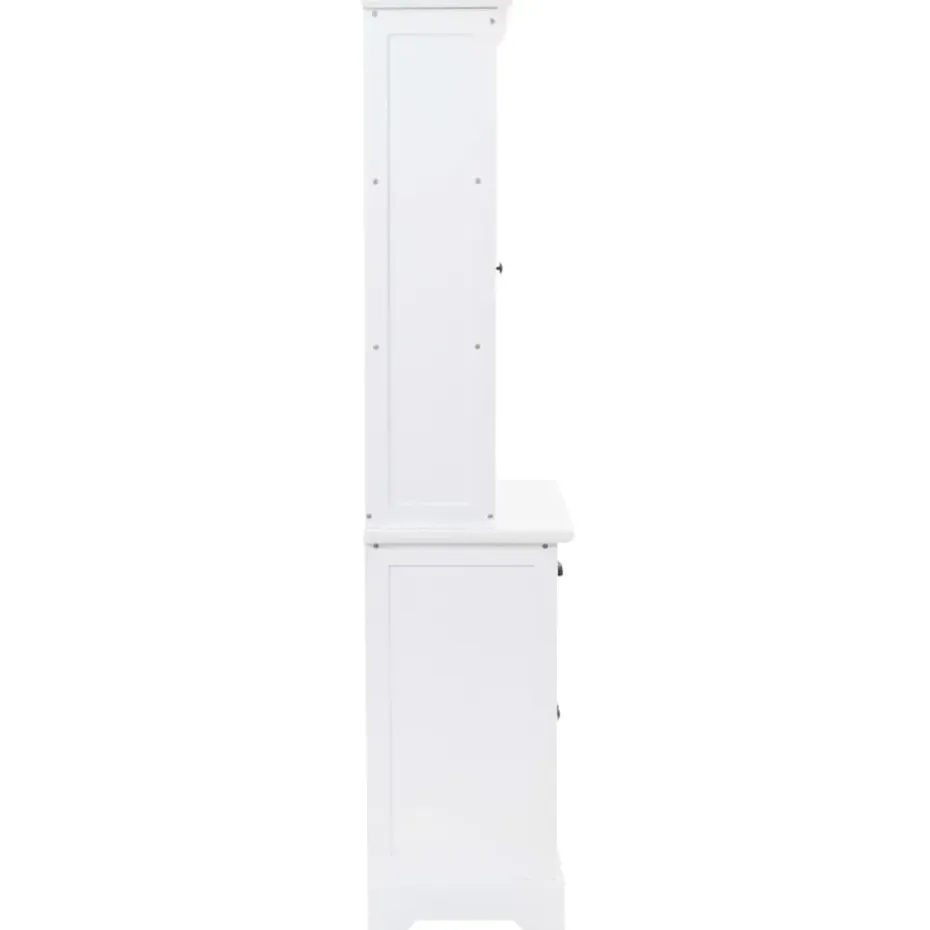 vidaXL - Dressoir - Wit - Grenenhout
