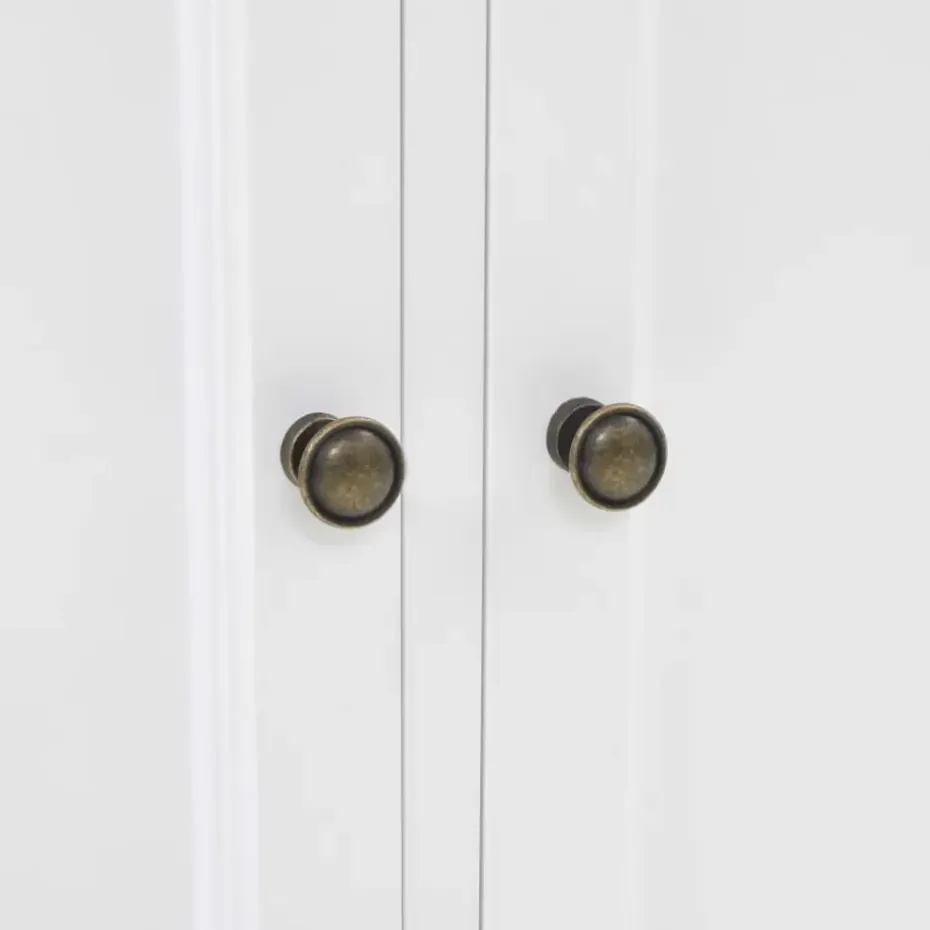 vidaXL - Dressoir - Wit - Grenenhout