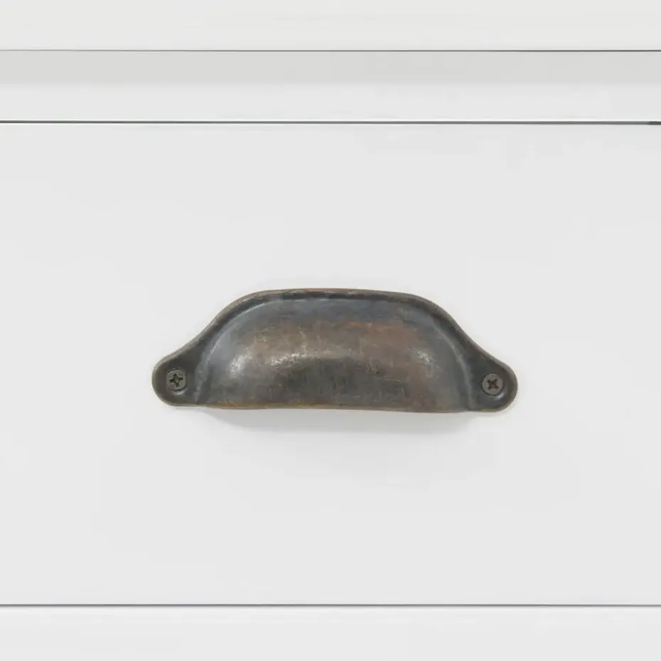 vidaXL - Dressoir - Wit - Grenenhout