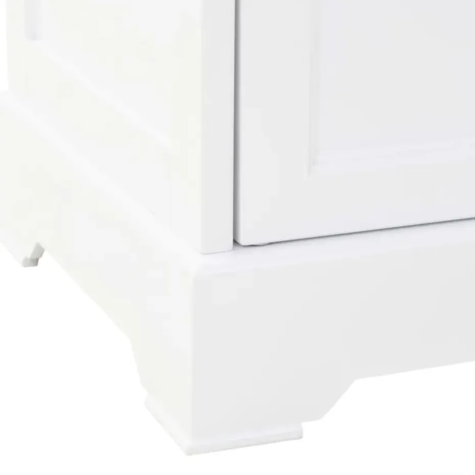 vidaXL - Dressoir - Wit - Grenenhout