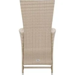 vidaXL - Eethoek Voor Buiten - Beige - Poly rattan - 150 cm tafellengte