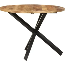 vidaXL - Eettafel - Bruin - Hout - Ø 100 x 75 cm